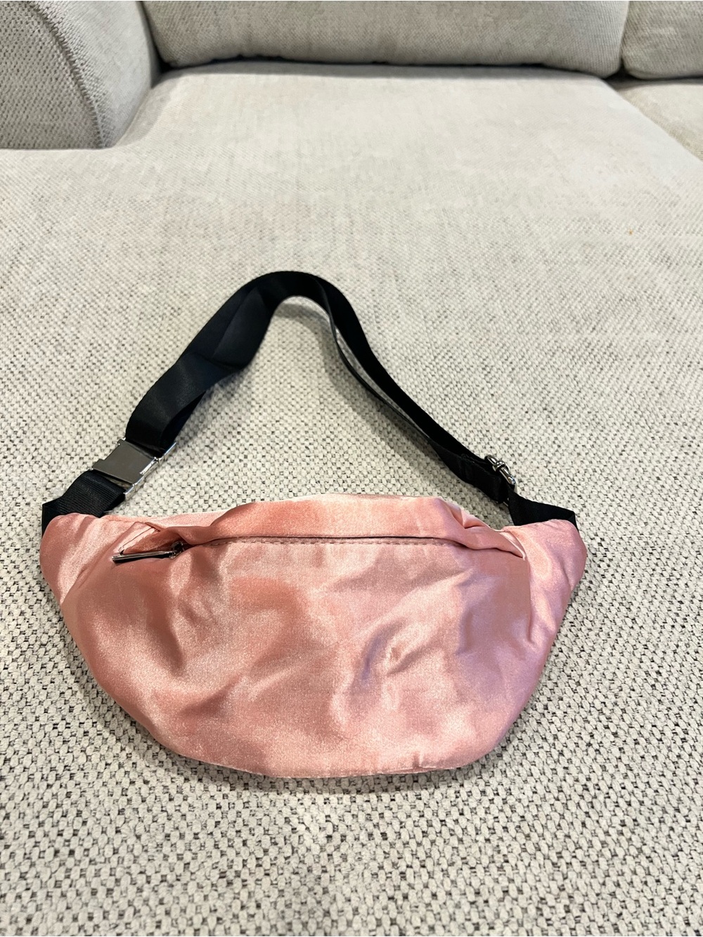 FESTIVAL Sleek Satin Pink Waist Bag